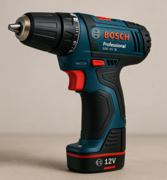 Taladro percutor Bosch Professional GSB 12V-15 a batería en primer plano